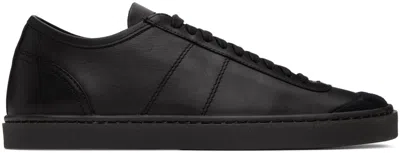 Lemaire Black Linoleum Sneakers In Bk999 Black