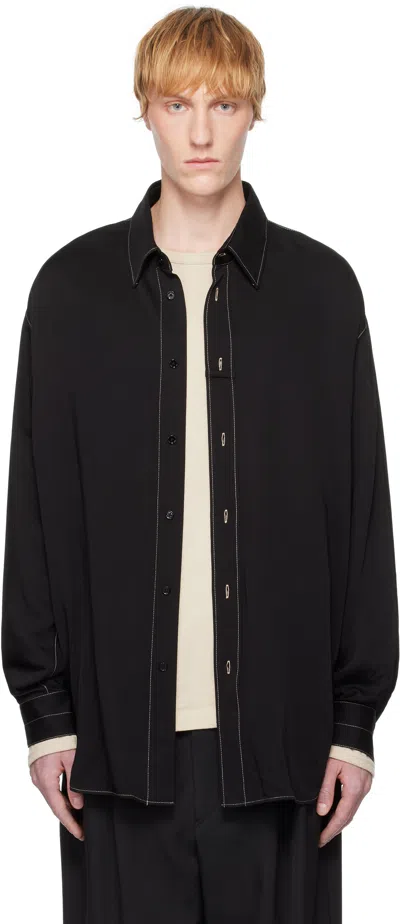 Lemaire Black Loop Shirt