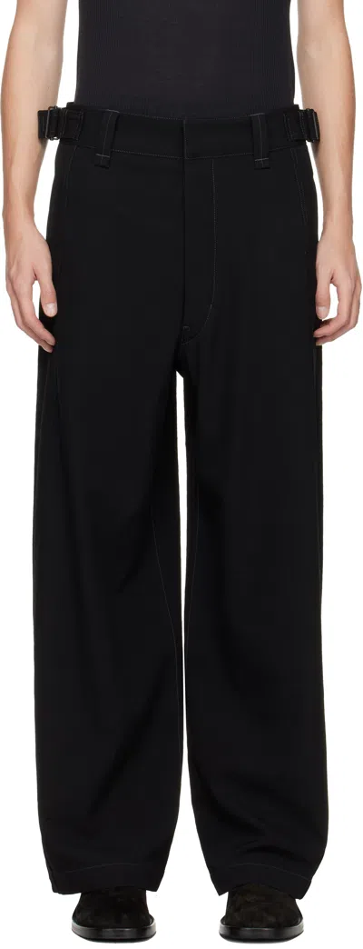 Lemaire Black Maxi Utility Trousers