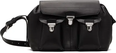 Lemaire Black Medium Gear Bag In Bk999 Black