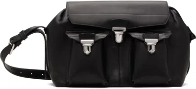 Lemaire Black Medium Gear Bag In Bk999 Black