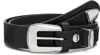 Lemaire Black Minimal Western Belt In Black