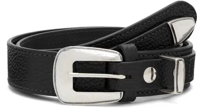 Lemaire Black Minimal Western Belt