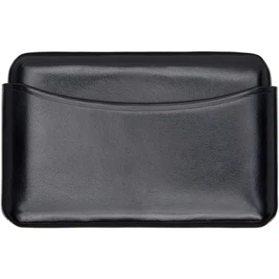 Lemaire Black Molded Card Holder In Bk999 Black