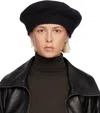Lemaire Black Oversized Beret In Black