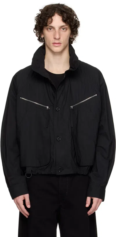 LEMAIRE BLACK PARACHUTE JACKET