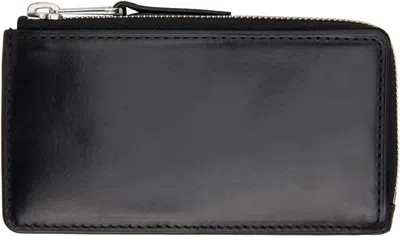 Lemaire Black Patina Zip Coin Card Holder