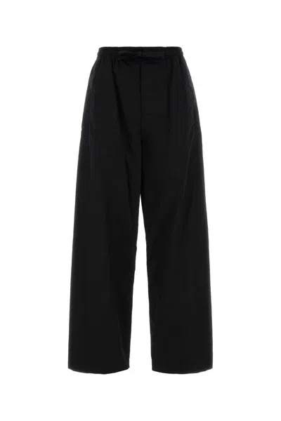 LEMAIRE BLACK POPLIN PYJAMA DRESS