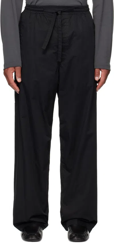 LEMAIRE BLACK PYJAMA TROUSERS