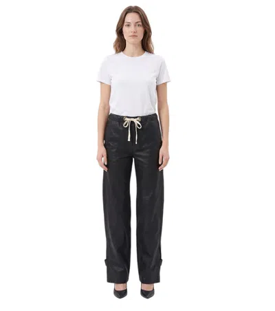 Lemaire Black Relaxed Drawstring Pants