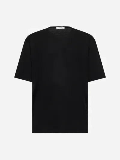 LEMAIRE BLACK RELAXED-FIT T-SHIRT
