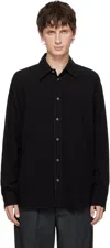 Lemaire Black Relaxed Shirt In Black