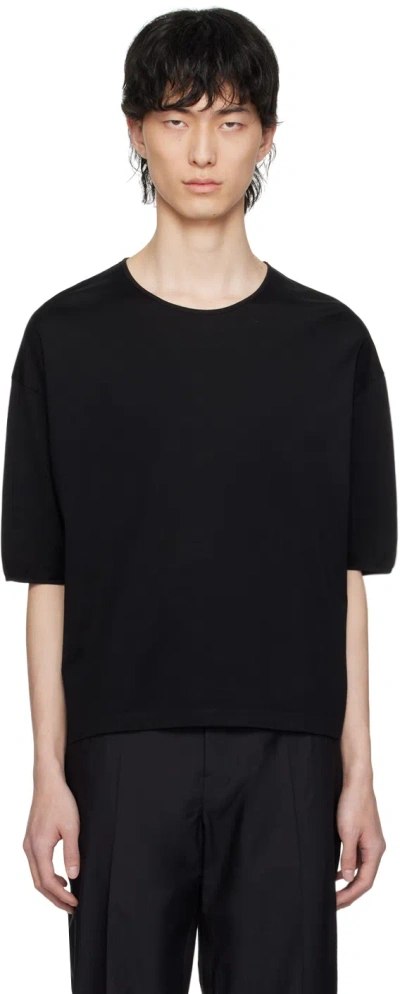 LEMAIRE BLACK RELAXED T-SHIRT