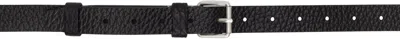Lemaire Black Reversed 25 Belt In Bk999 Black