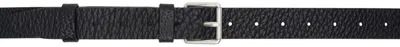 Lemaire Black Reversed 30 Belt In Bk999 Black