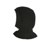 Lemaire Black Rib-knit Balaclava In Black