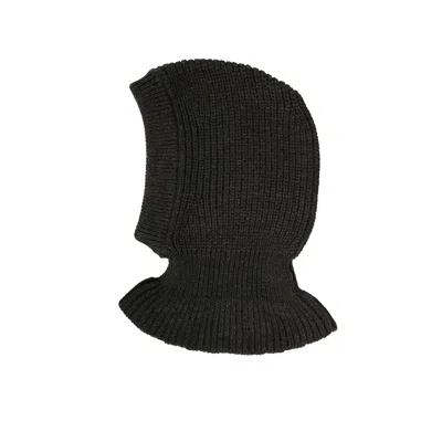 Lemaire Black Rib-knit Balaclava
