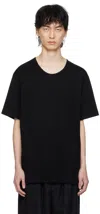 Lemaire Black Relaxed-fit T-shirt In Bk999 Black