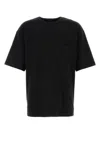 Lemaire T-shirt Aus Baumwolle Und Seide In Black