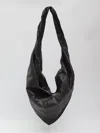 Lemaire Soft Leather Slouchy Shoulder Bag In Black