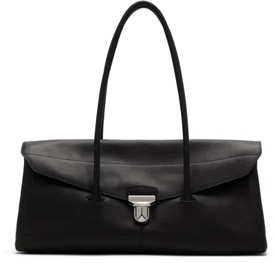 Lemaire Black Shoulder Gear Bag In Bk999 Black