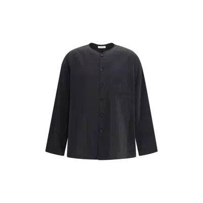 Lemaire V-neck Shirt In Black