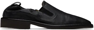 Lemaire Black Soft Loafers In Bk999 Black