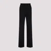 Lemaire High Waisted Straight Pants With Back Pockets In Black