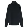 Lemaire Yak Alpaca High Neck Sweater In Black