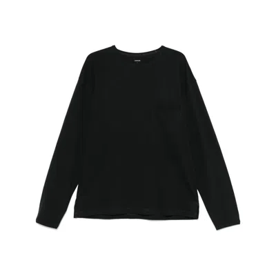 Lemaire Jersey-texture T-shirt In Black