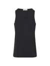 Lemaire Sleeveless Tank Top Round Neck Design In Black