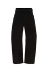 Lemaire Black Twisted Belted Trouser In Black