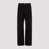 LEMAIRE BLACK TWISTED BLACK COTTON PANTS