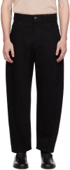 LEMAIRE BLACK TWISTED WORKWEAR JEANS