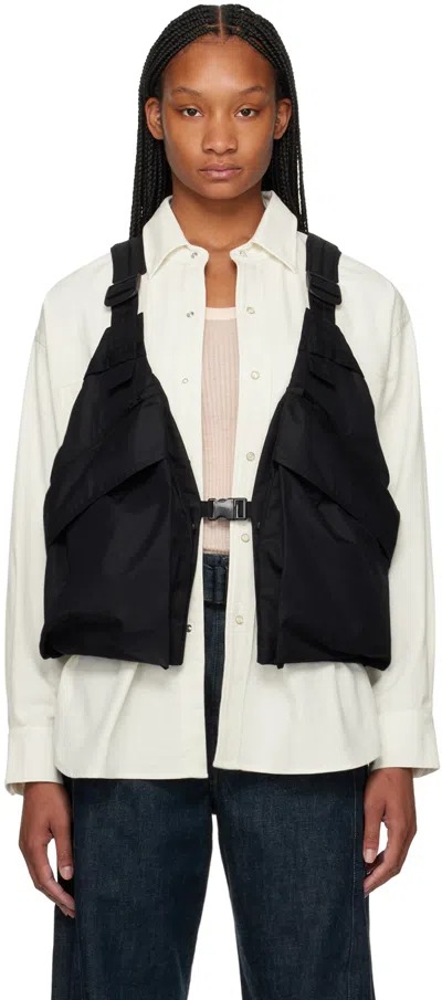 Lemaire Black Utility Vest In Bk999 Black