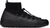 Lemaire Black Vibram Wrap On Sneakers In Bk991 Asphalt