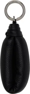 Lemaire Black Wadded Keychain In Bk999 Black