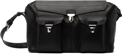 Lemaire Black Week-end Gear Bag In Bk999 Black