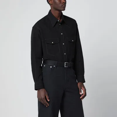Lemaire Black Western Cotton Shirt