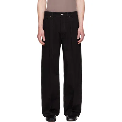 Lemaire Black Wide Jeans