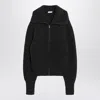Lemaire Ribbed Alpaca And Yak-blend Cardigan In Black