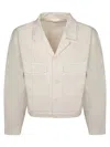 Lemaire Ecru Blazer With Classic Collar In White