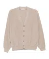 Lemaire Wool Blend Cardigan In Pink