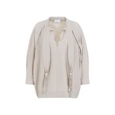 Lemaire Blouse Grey In Neutral