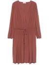 Lemaire Blouse Midi Dress In Pink