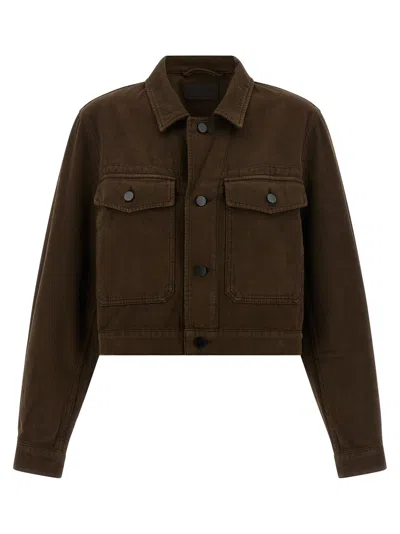 Lemaire Blouson Crop In Brown