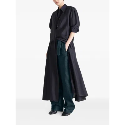 Lemaire Twisted Denim Cotton Jeans In Blue