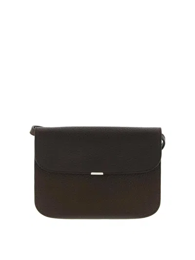 Lemaire Soft Tab Wallet Crossbody Bag In Brown