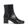 Lemaire Ankle Boots With Polished Calf Leather In Black