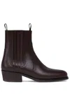 Lemaire Brown Vegetable-tanned Chelsea Boots In Br Teck